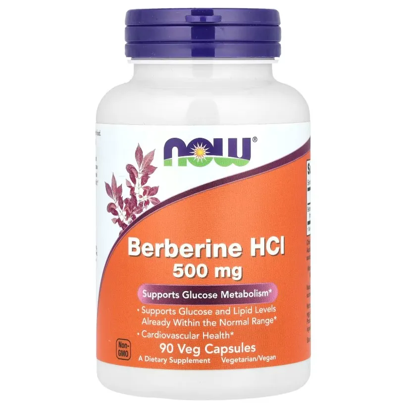 NOW Foods, Berberin gidroxlorid, 500 mg, 90 o'simlik kapsula
