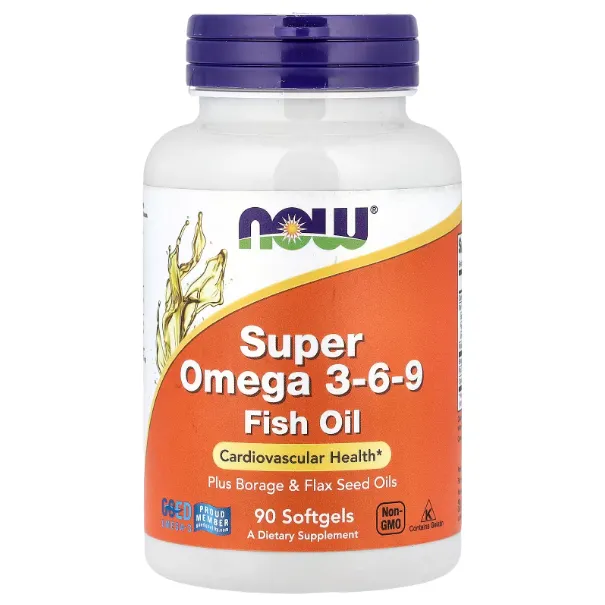 Now Foods, Super omega, cупер омега 3-6-9, 800 мг, 90 капсул