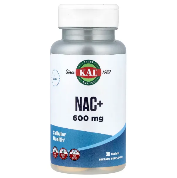 KAL, NAC+, N-ацетилцистеин +, 600 мг, 30 таблеток