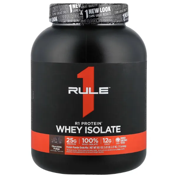 Rule One Proteins, сывороточный изолят, со вкусом шоколадной помадки, 2,27 кг