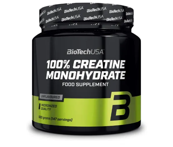 BioTechUSA 100% Creatine Monohydrate, без вкуса, 500 г