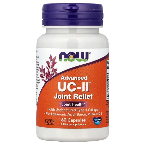 NOW Foods, Advanced UC-II® Bo'g'imlar salomatligi uchun qo'shimcha, 60 kapsula