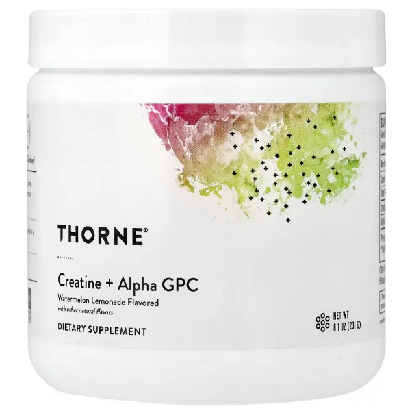 Thorne, Creatin+Alpha GPC, Tarvuzli Limonad, (231 g)