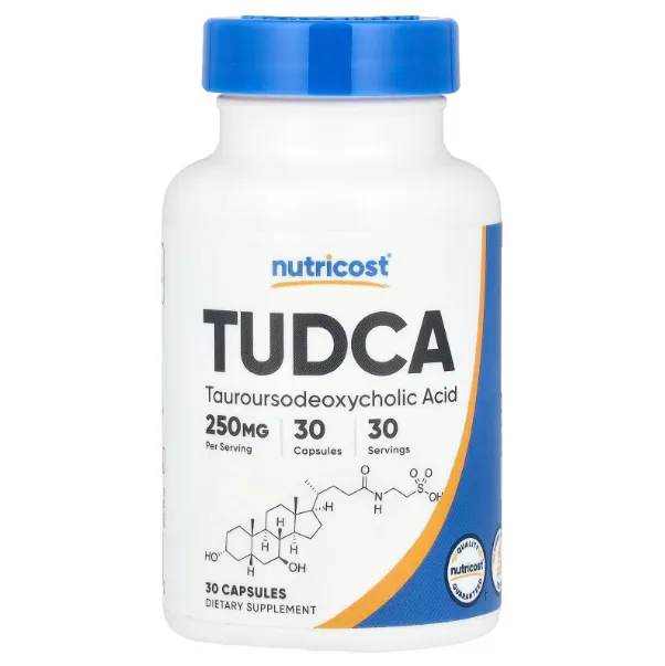 Nutricost, TUDCA, 250 mg, 30 kapsula
