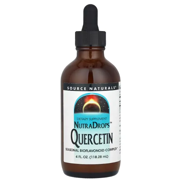 Source Naturals, NutraDrops™ Quercetin, кверцетин, 134 мг, 118,28 мл